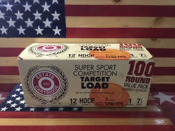 Estate Super Sport 12-gauge shotgun shells box