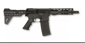 AR-15 style semi-automatic pistol, black finish