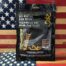 Browning VCI pistol gun sock packaging on flag background.