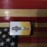 Box of .22 Magnum ammo on American flag