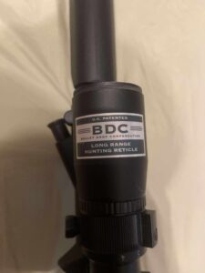 BDC hunting scope, long range reticle.